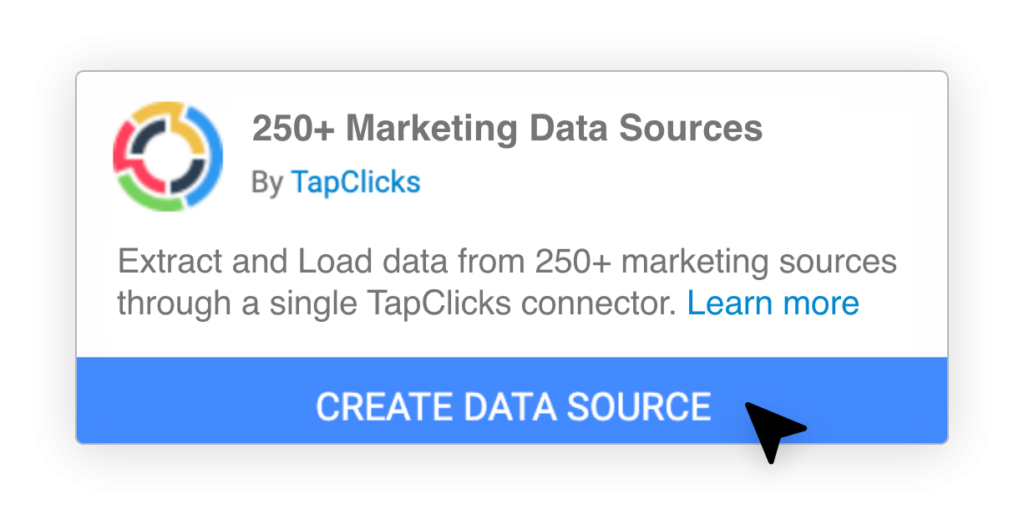 TapClicks Create Data Source