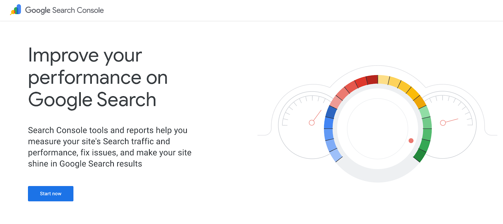 Google search console website homepage