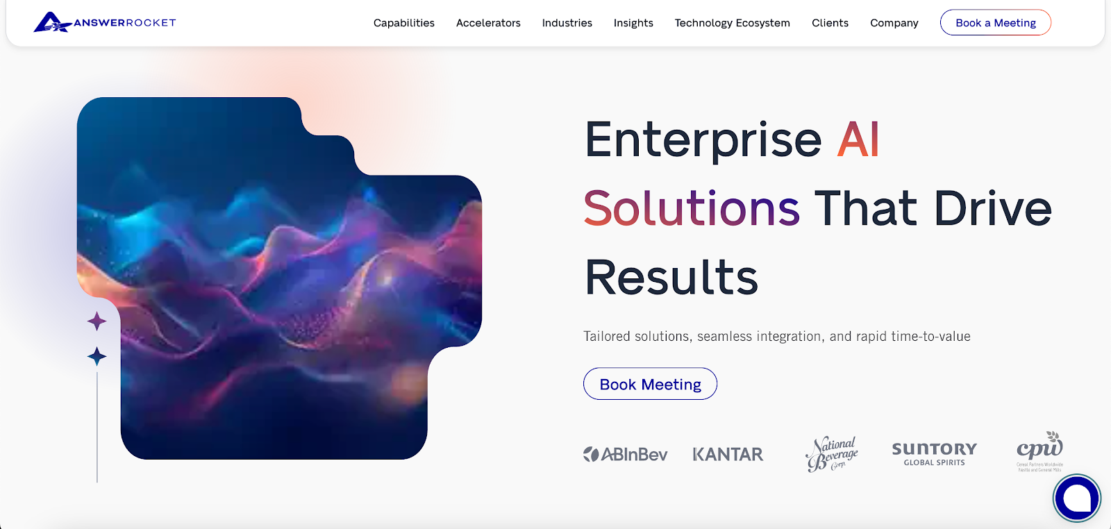 AnswerRocket website homepage