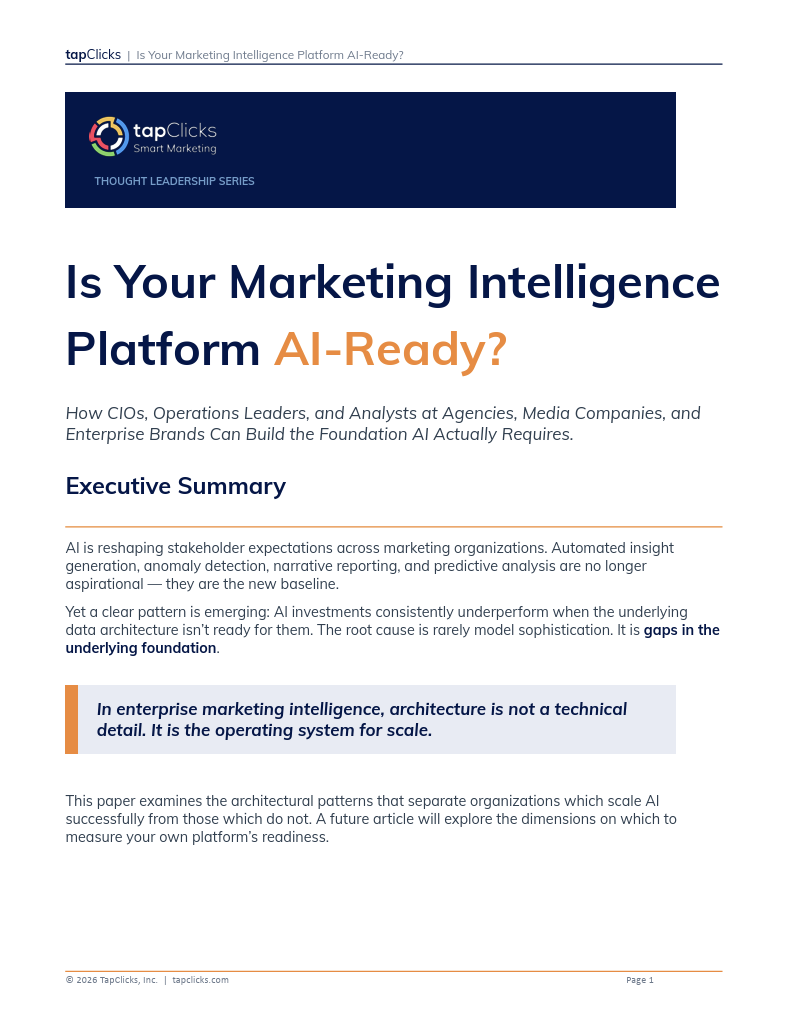 Is Your Marketing Intelligence Platform AI-Ready?
