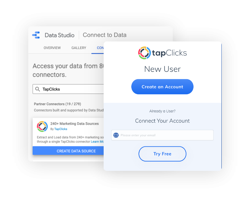 Connect to TapClicks or start a free trial