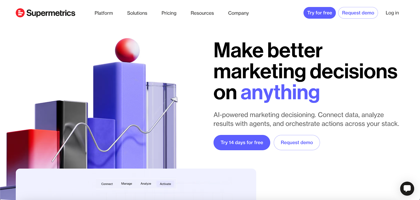 Supermetrics website homepage