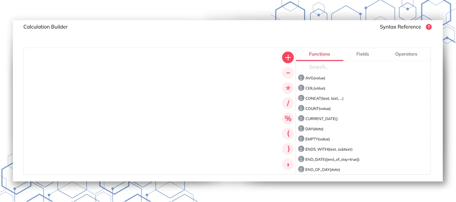 Graphic illustrating text manipulation functions like CONCAT and REPLACE transforming data strings.
