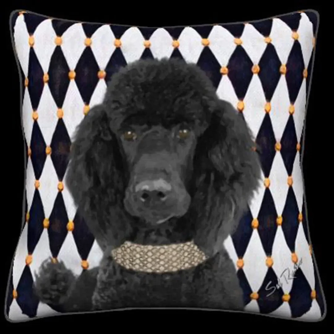 Black Poodle - Black & White