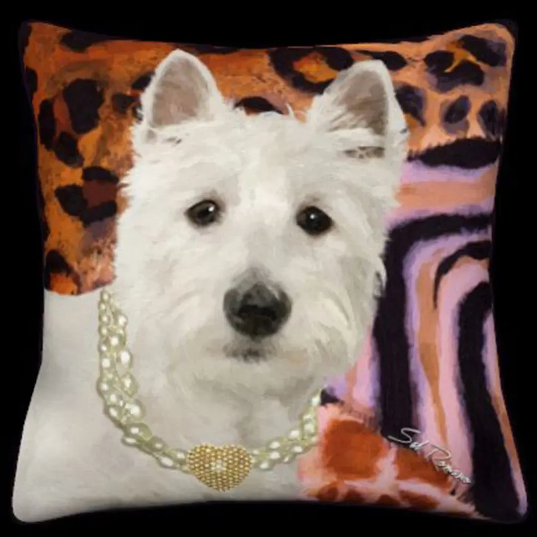 Westie - Brown & Pink