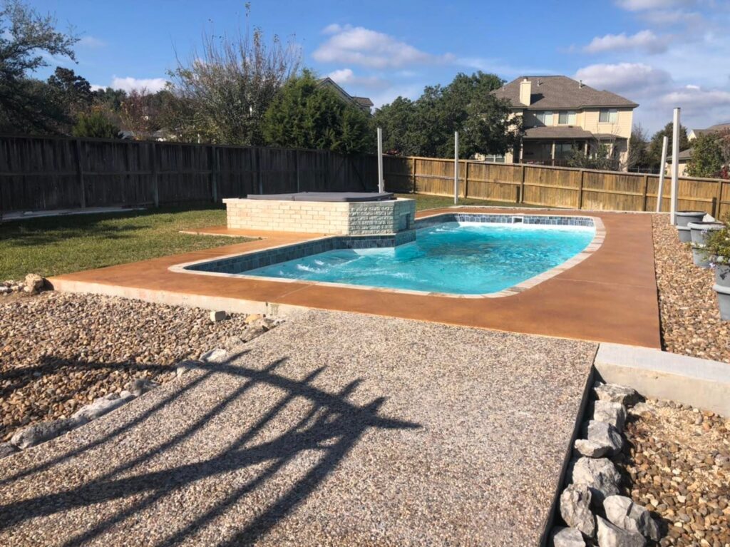 exterior pool with pool deck