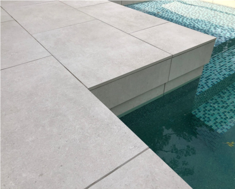 clean cut gray stone treated and protected