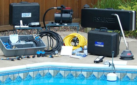 gear used by concrete & decorative concrete to repair pools