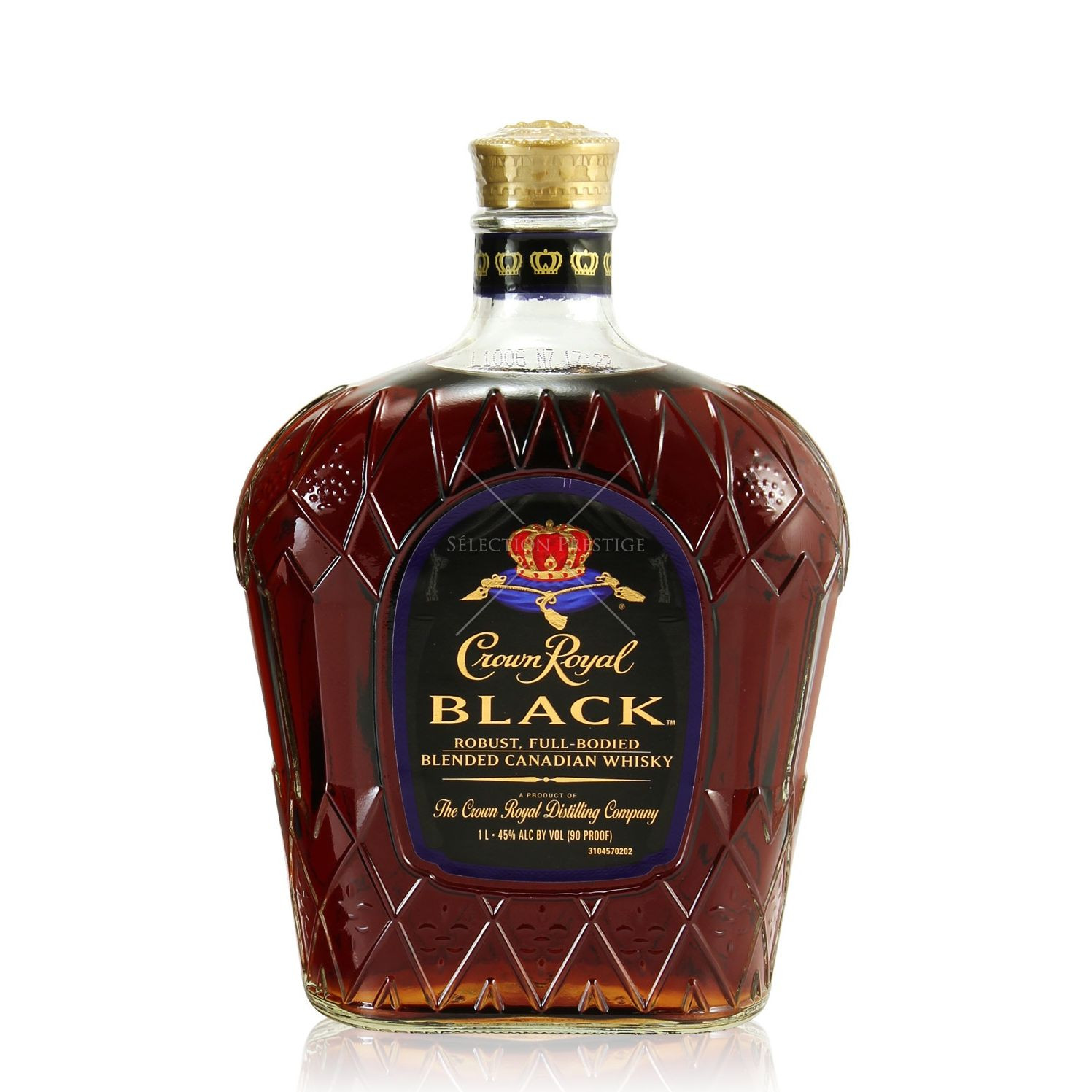 Crown Royal Black Blended Canadian Whisky 1L