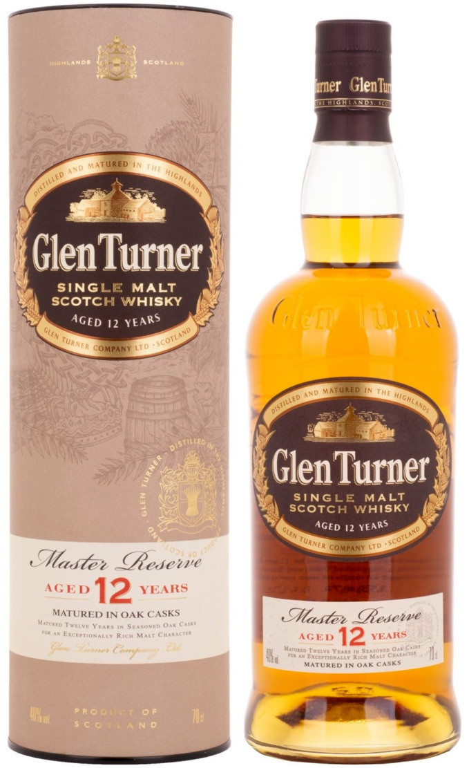 Glen Turner 12 Year Old Master Reserve Single Malt Scotch Whisky 700ml