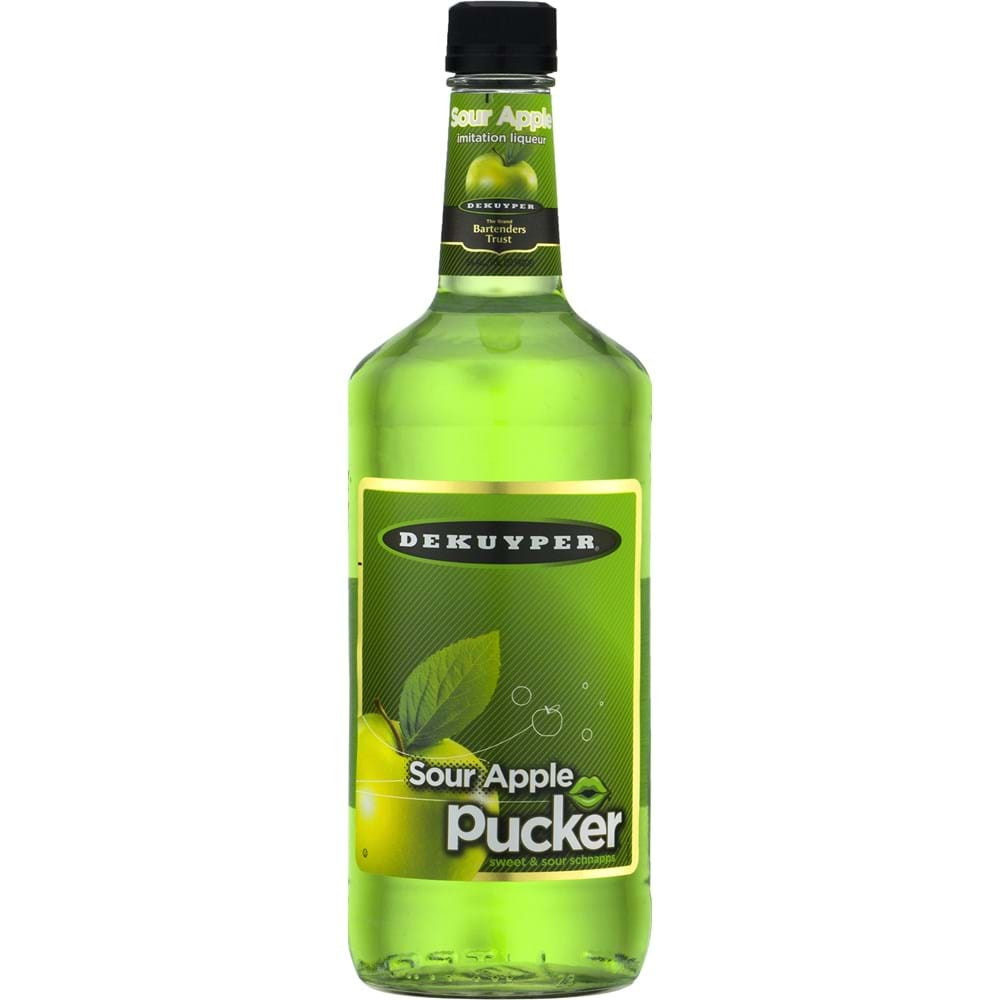 DeKuyper Pucker Sour Apple Schnapps 1L
