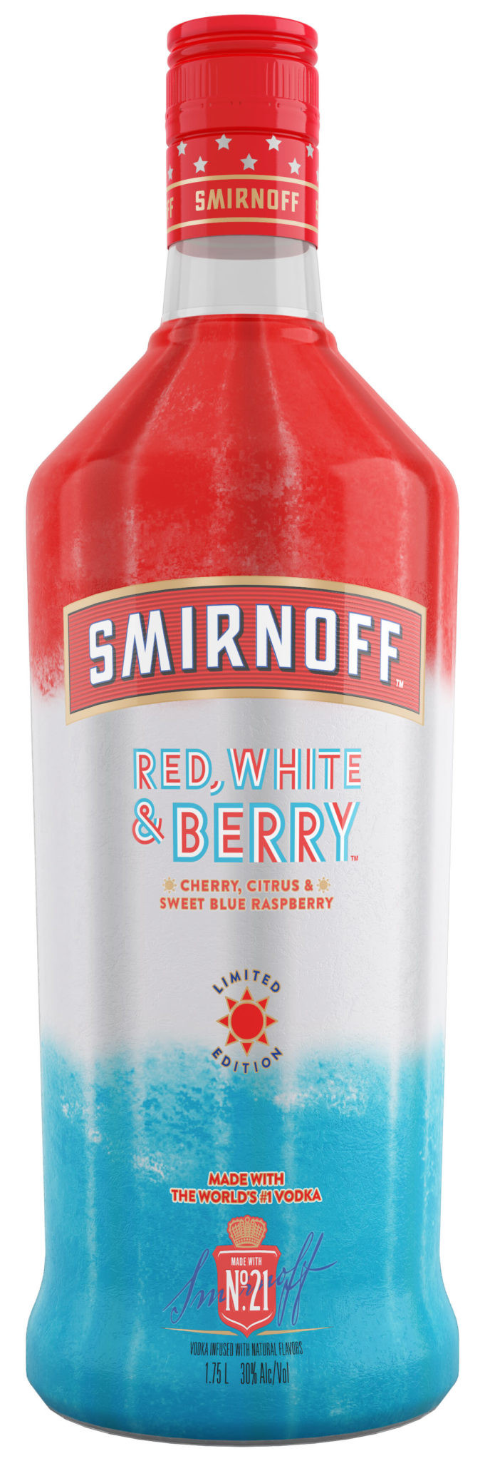 Smirnoff Red, White & Berry Flavored Vodka 1.75L