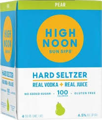 High Noon Pear Vodka Soda 4pk 355ml