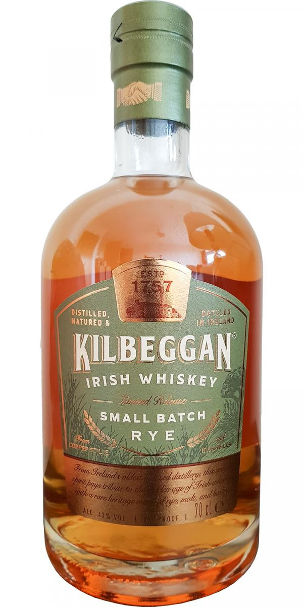 Kilbeggan Small Batch Rye Irish Whiskey 750ml