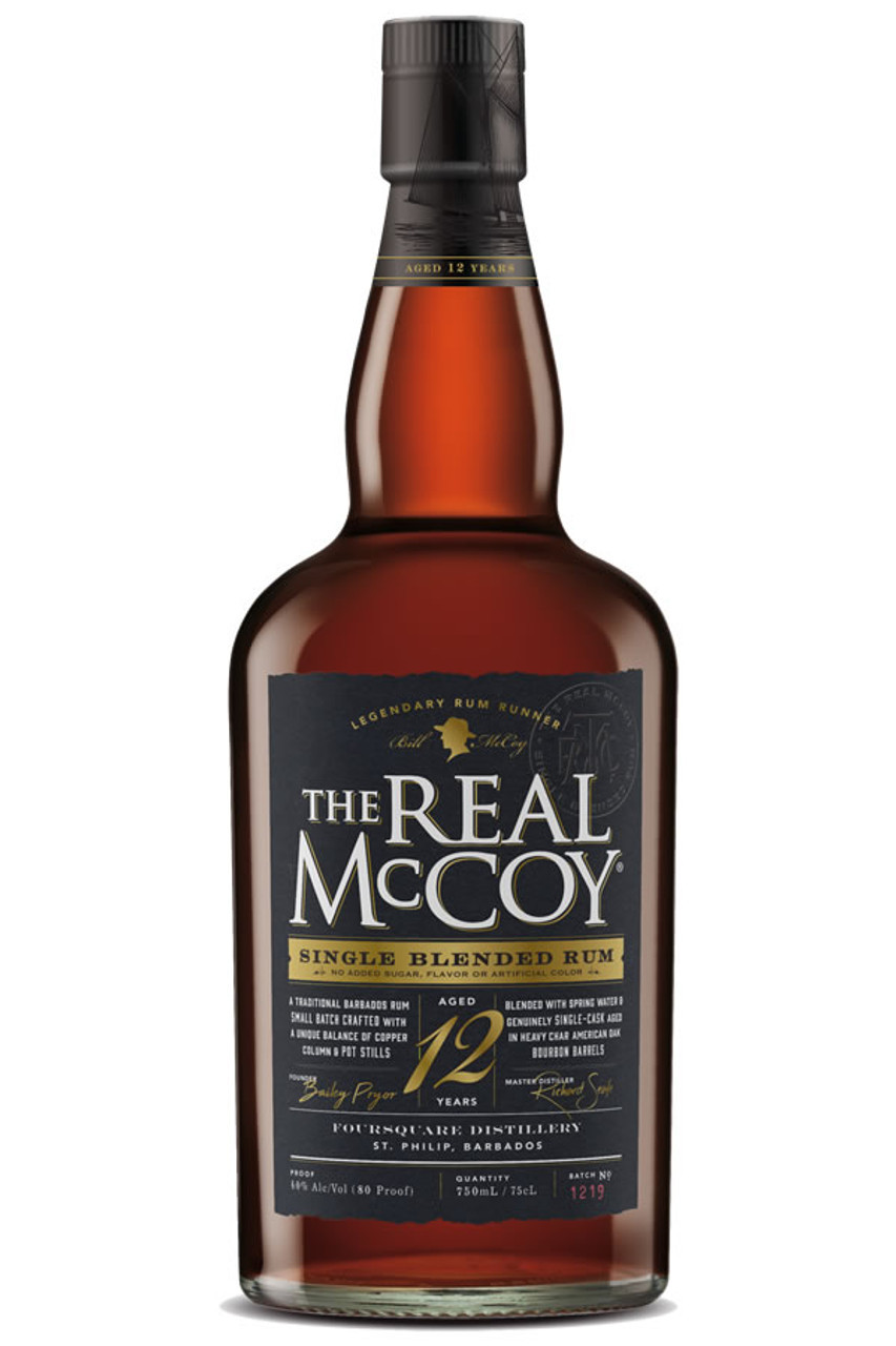 The Real McCoy 12 Year Old Rum 750ml
