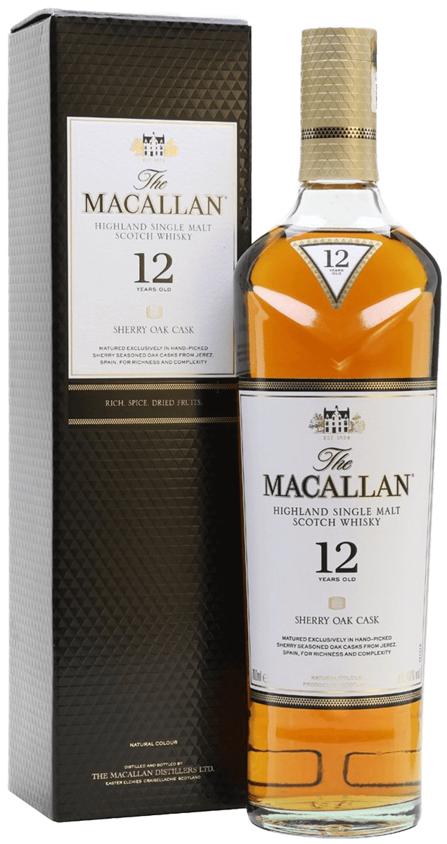 The Macallan Sherry Oak 12 Years Old Single Malt Scotch Whisky 750ml