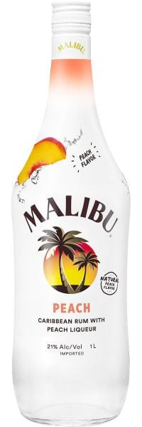 Malibu Peach Rum 1L