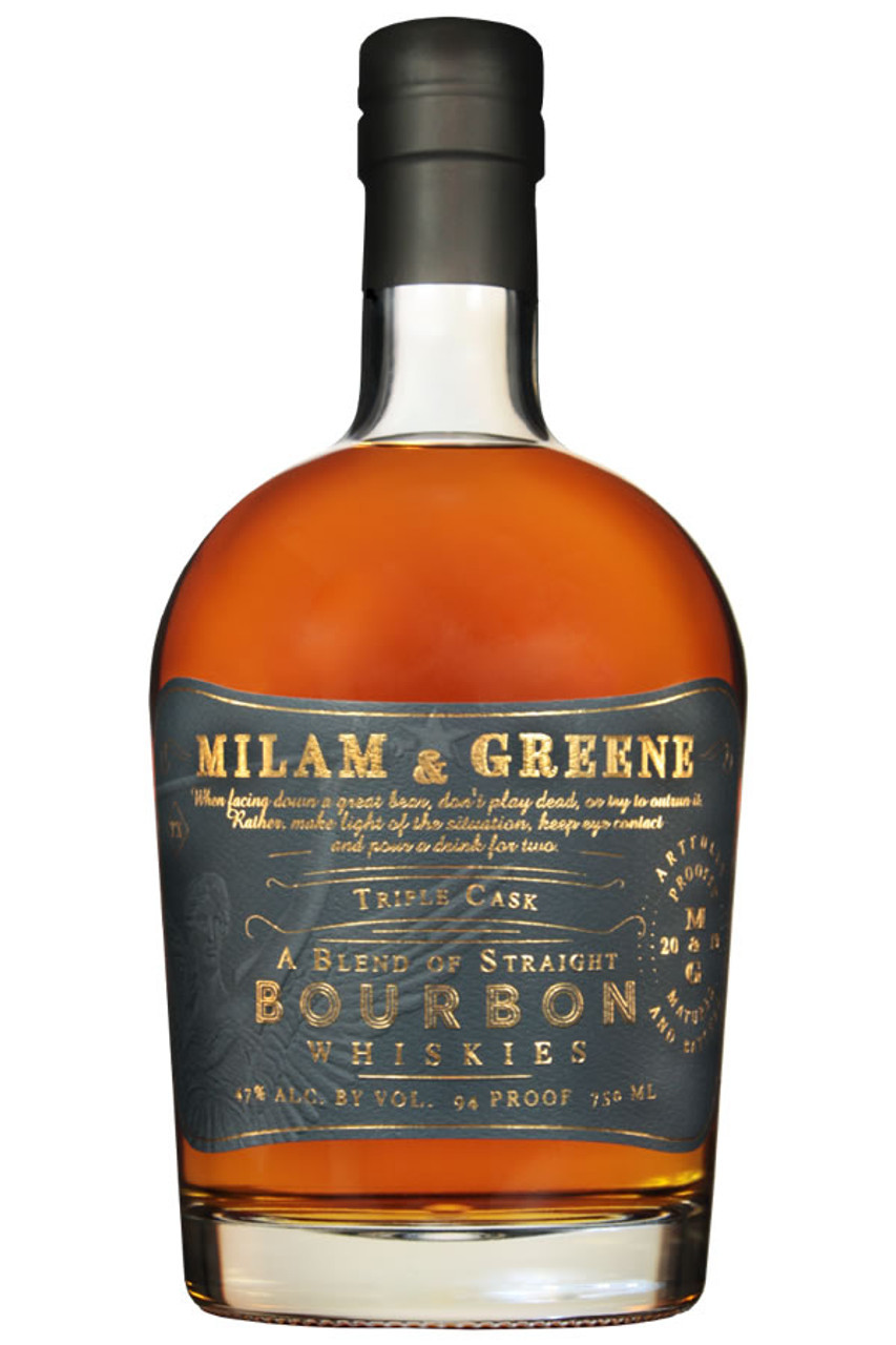 Milam & Greene Triple Cask Straight Bourbon Whiskey 750ml