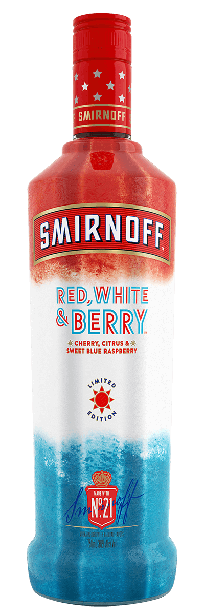 Smirnoff Red, White & Berry Flavored Vodka 750ml
