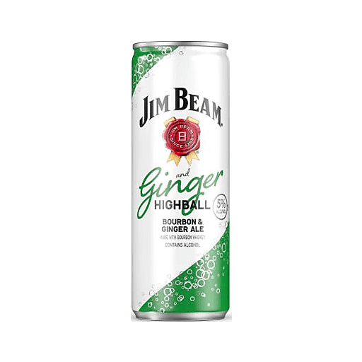 Jim Beam Ginger Highball 4pk 12oz Cans
