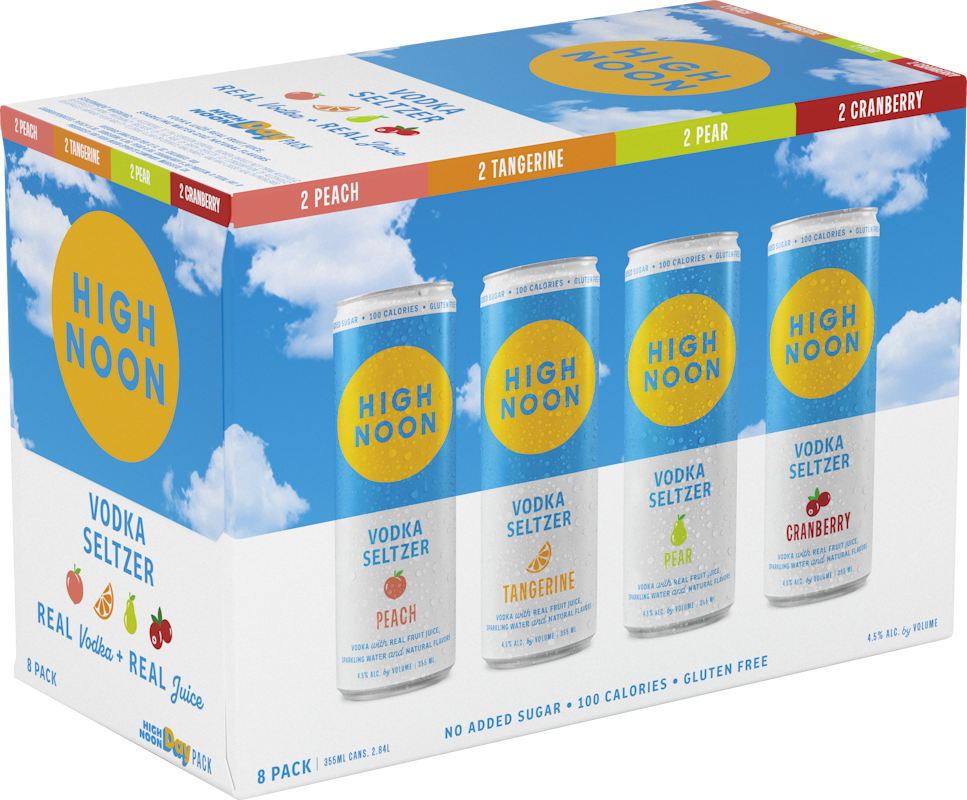 High Noon Sun Sips Vodka & Soda Day Pack 8 Pack 8 x 355ml