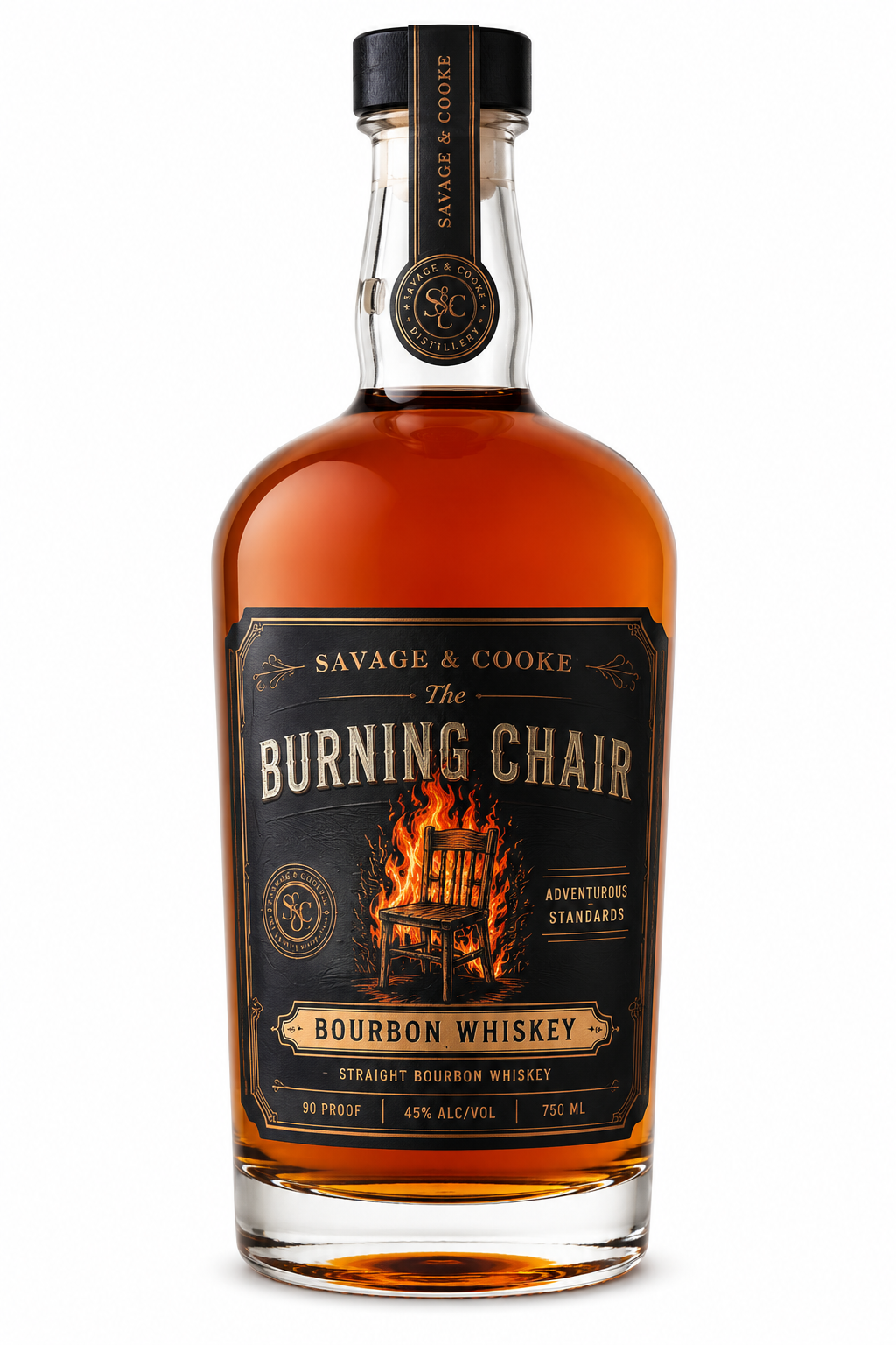 Savage & Cooke The Burning Chair Bourbon Whiskey 750ml