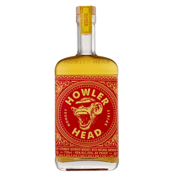 Howler Head Banana Infused Kentucky Straight Bourbon Whiskey 750ml