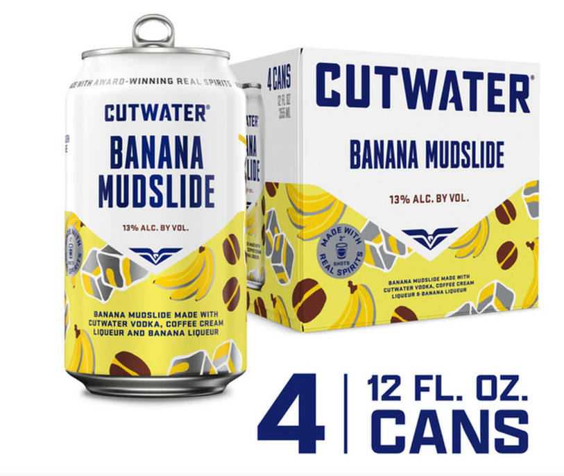 Cutwater Banana Mudslide 4pk