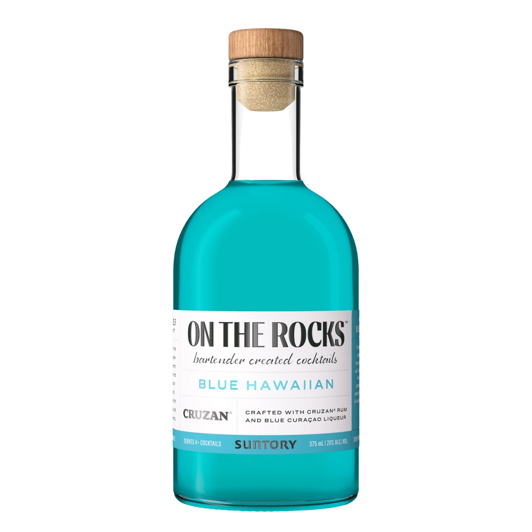 On The Rocks The Blue Hawaiian 375ml