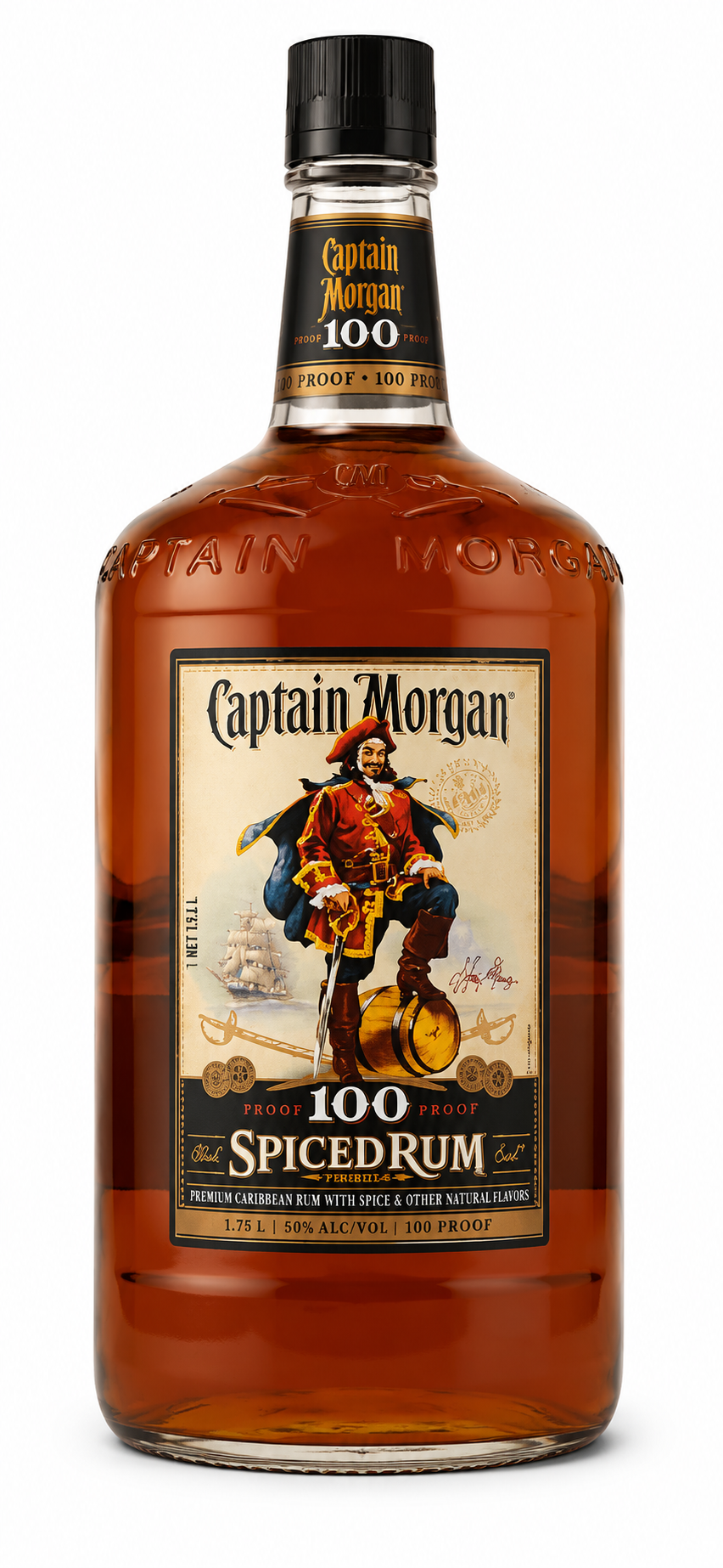 Captain Morgan Original Spiced Rum 100 Proof 1.75L
