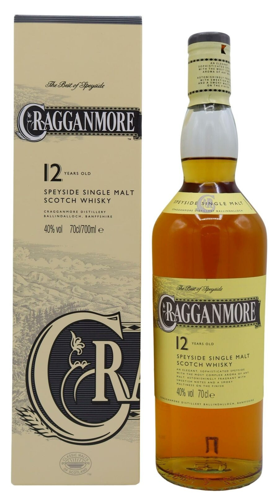 Cragganmore 12 Year Old Single Malt Scotch Whisky 750ml