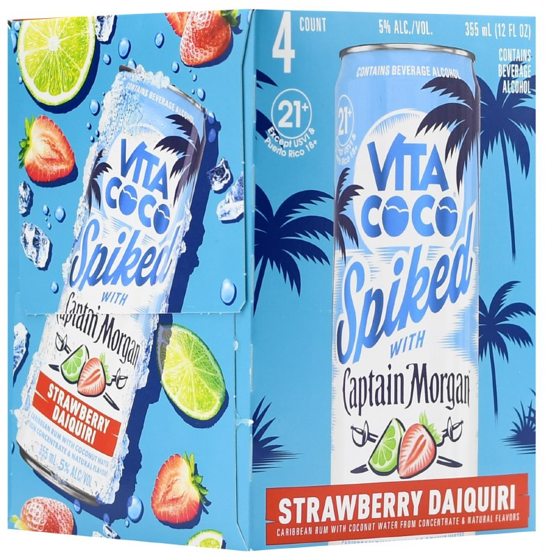 Vita Coco Straw Daq 4pk 355ml Cans