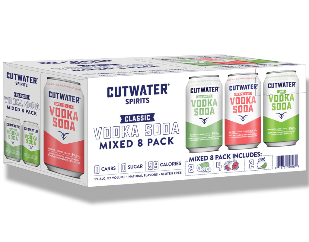 Cutwater Vodka Soda Variety Pack 12oz Cans