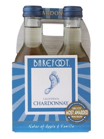 Barefoot Chardonnay 187ml 4 Pack