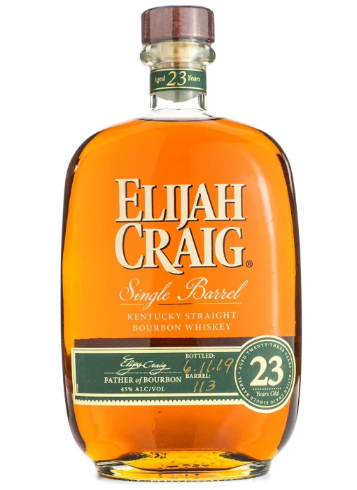 Elijah Craig 23 Year Single Barrel Kentucky Straight Bourbon Whiskey 750ml