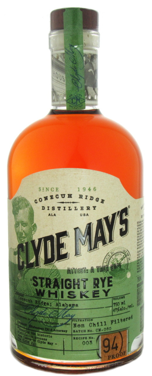 Clyde May's Straight Rye Whiskey 750ml