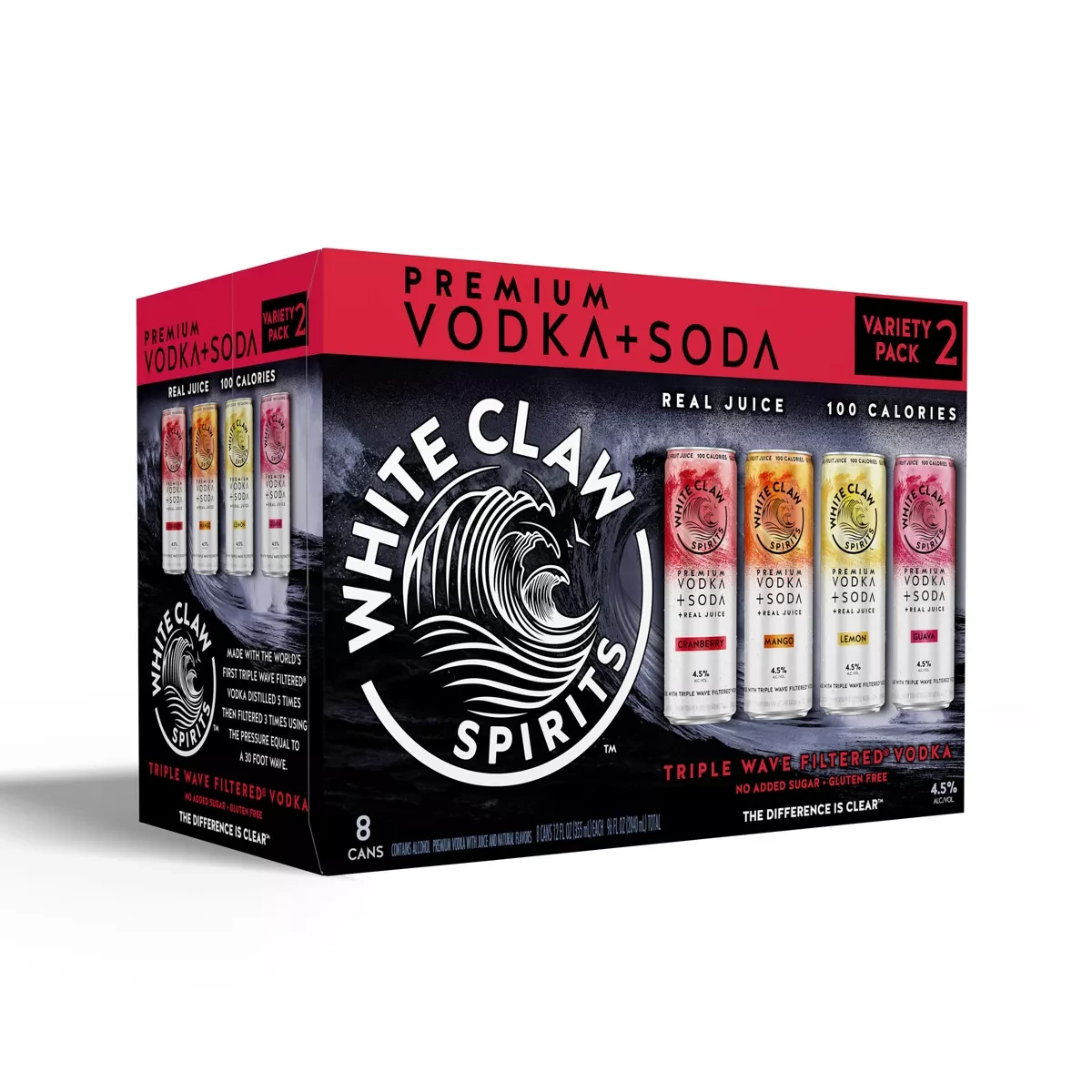 White Claw Vodka Soda Variety Pack No. 2 8pk
