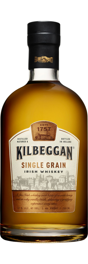 Kilbeggan Single Grain Irish Whiskey 750ml