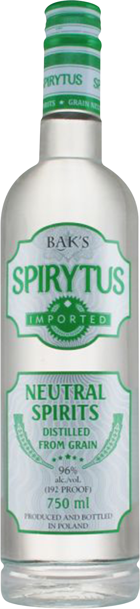 Bak's Spirytus 192 Proof 750ml