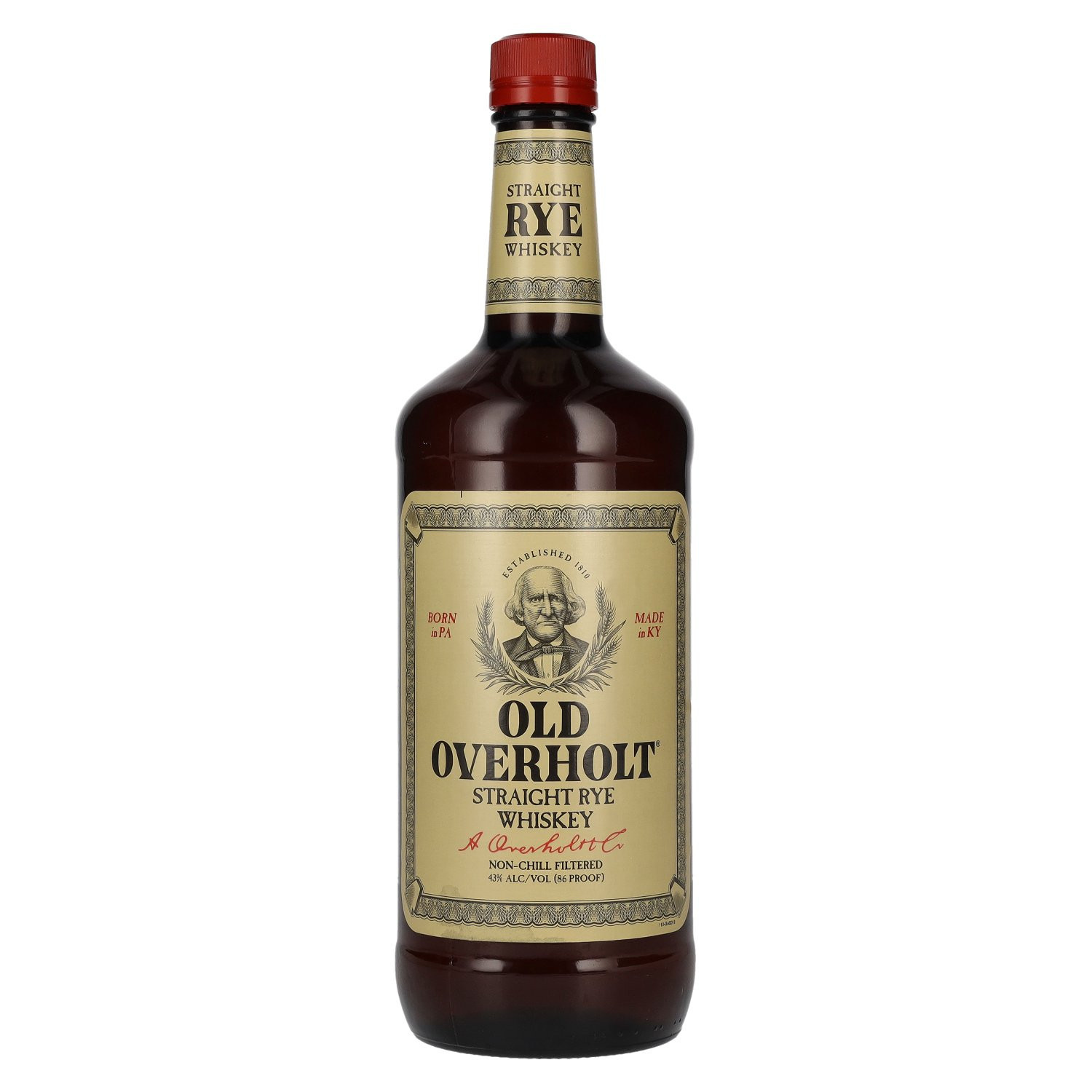 Old Overholt 4 Year Old Straight Rye Whiskey 1L