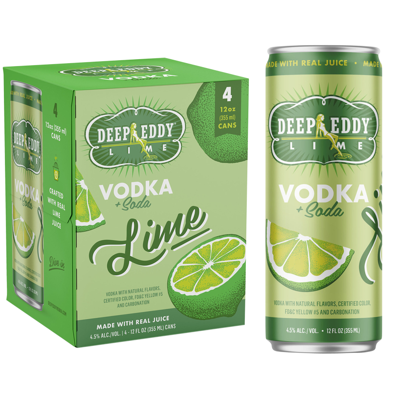 DEEP EDDY RTD VODKA SODA LIME 4@355