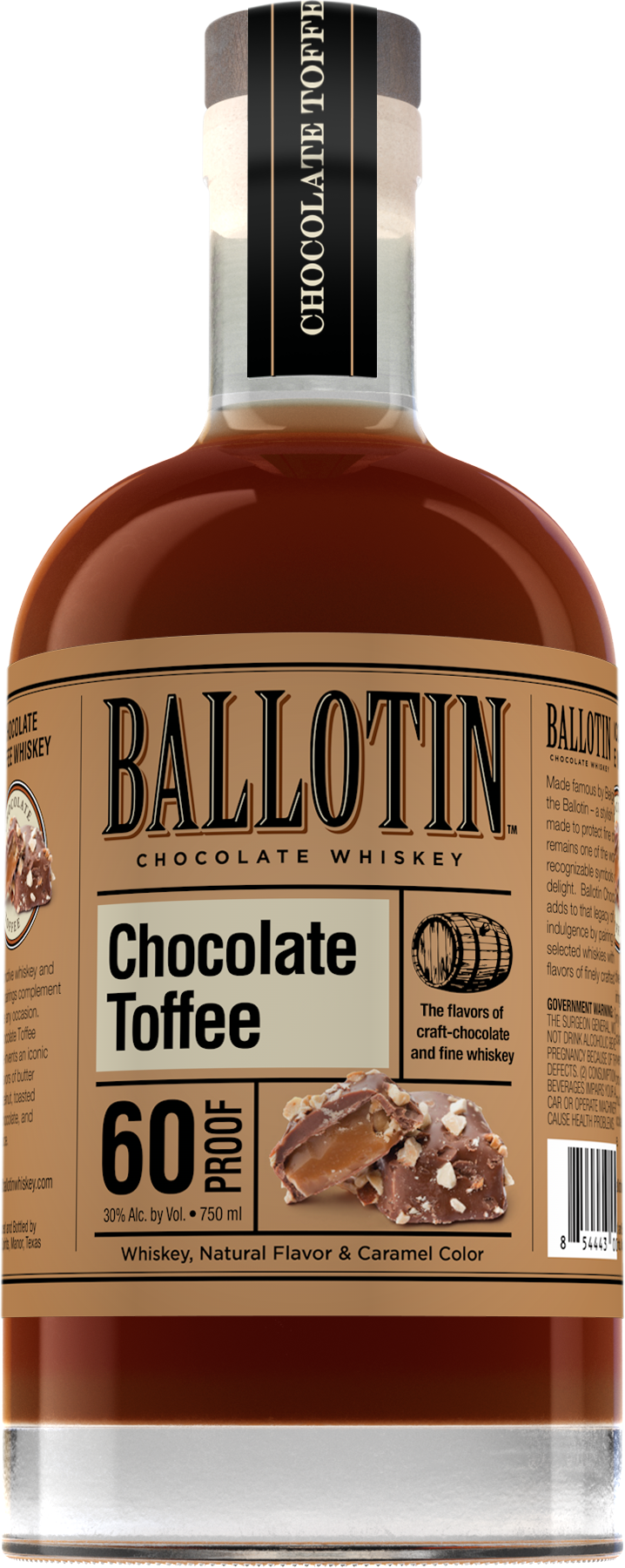 BALLOTIN CHOCOLATE TOFFEE WHISKEY 750M