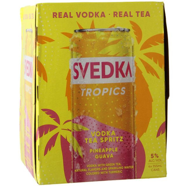 SVEDKA PINEAPPLE GUAVA 4@355M VODKA TEA SPRITZ