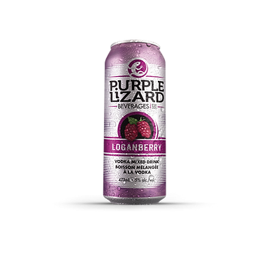 PURPLE LIZARD LOGANBERRY 4@355ML