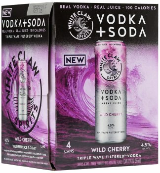 White Claw Vodka + Soda Wild Cherry 4pk 12oz Cans