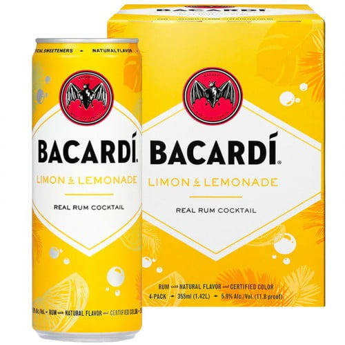 BACARDI LIMON & LMAID 4@355M*