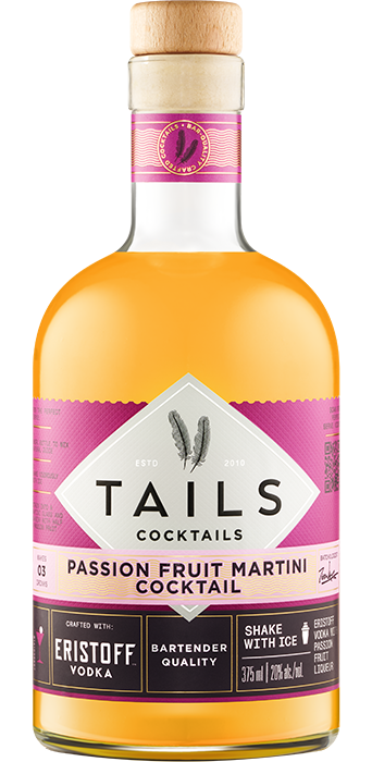 TAILS PASSION FRUIT MARTINI 375M COCKTAILS BACARDI