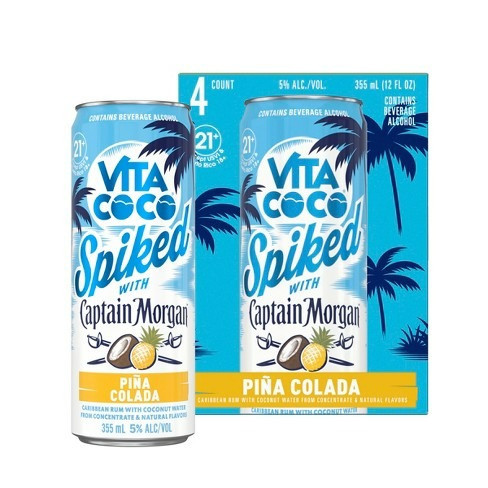 VITA COCO PINA COLADA 4@355M CAPTAIN MORGAN