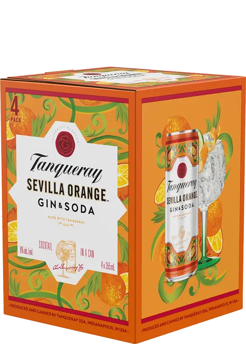 TANQUERAY SEVILLA SODA 4@355M*