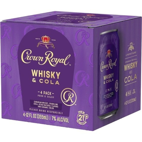 Crown Royal Whisky & Cola 4 Pack 12oz Cans